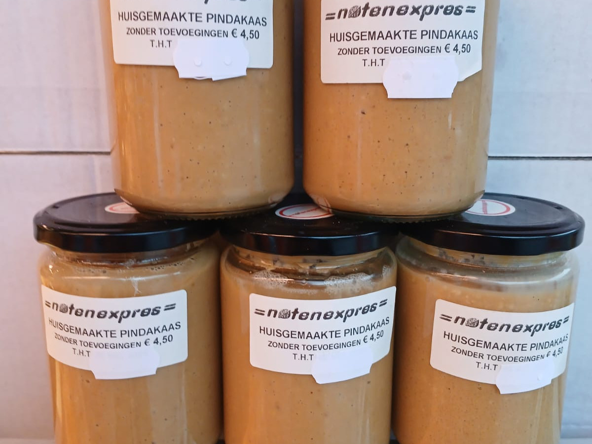 Pindakaas zonder toevoegingen